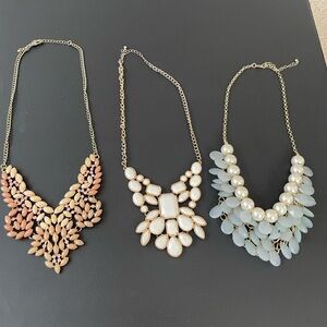 Multi-Color Statement Necklace Set